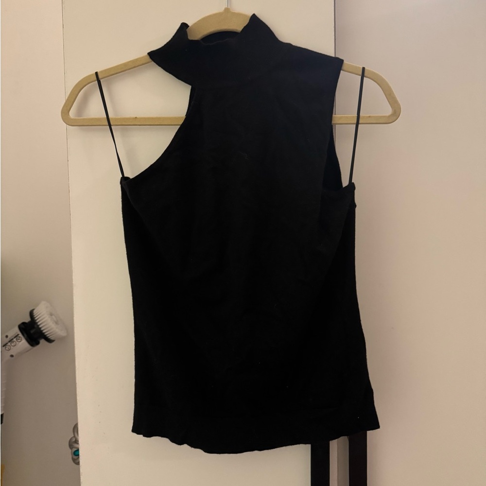 L'AGENCE Black High-Neck Camisole